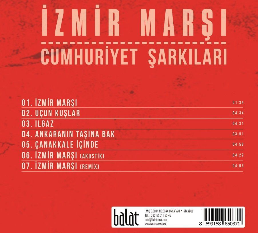 CUMHURİYET ŞARKILARI - İZMİR MARŞI