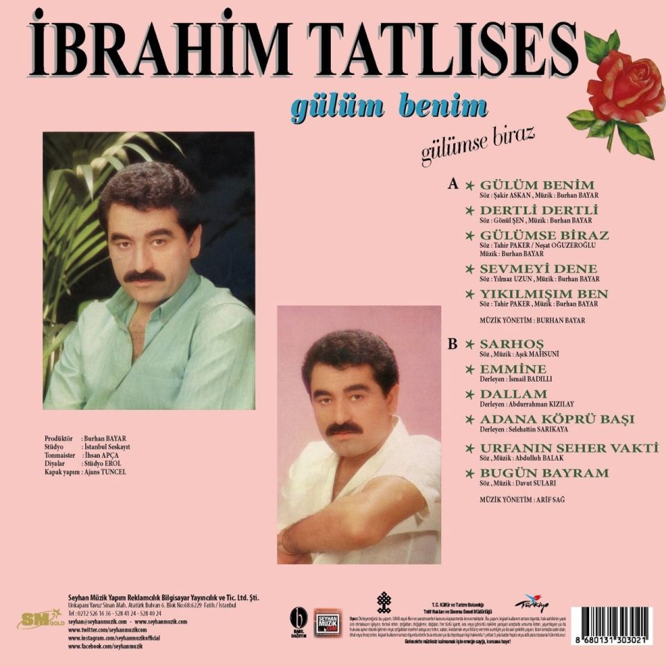 İBRAHİM TATLISES - GÜLÜM BENİM / GÜLÜMSE BİRAZ (LP)