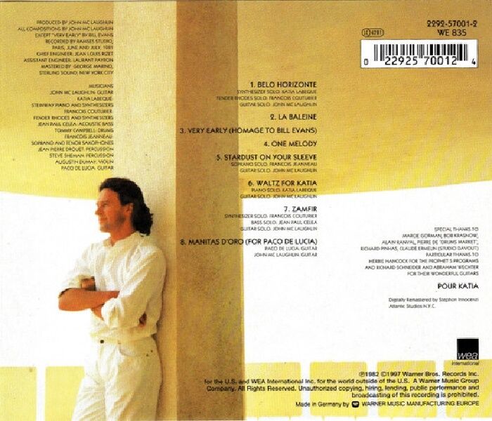 JOHN MCLAUGHLIN - BELO HORIZONTE (CD) (1997)