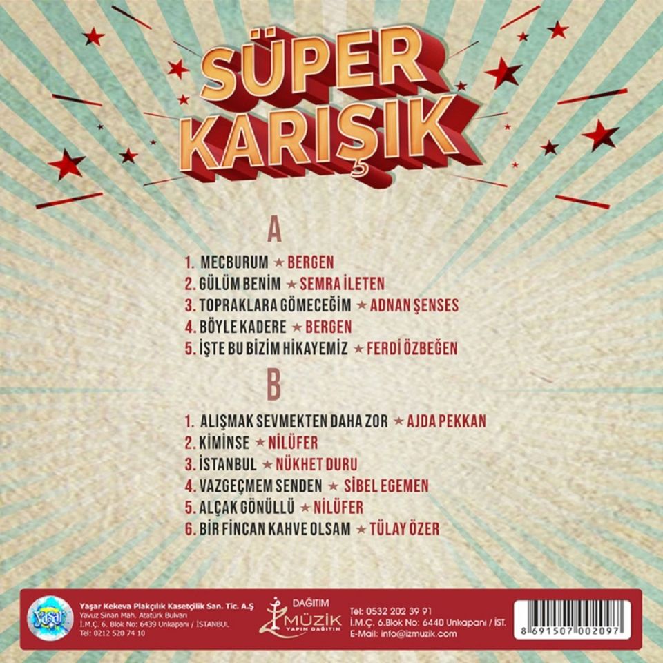 SÜPER KARIŞIK - ÇEŞİTLİ SANATÇILAR (LP)