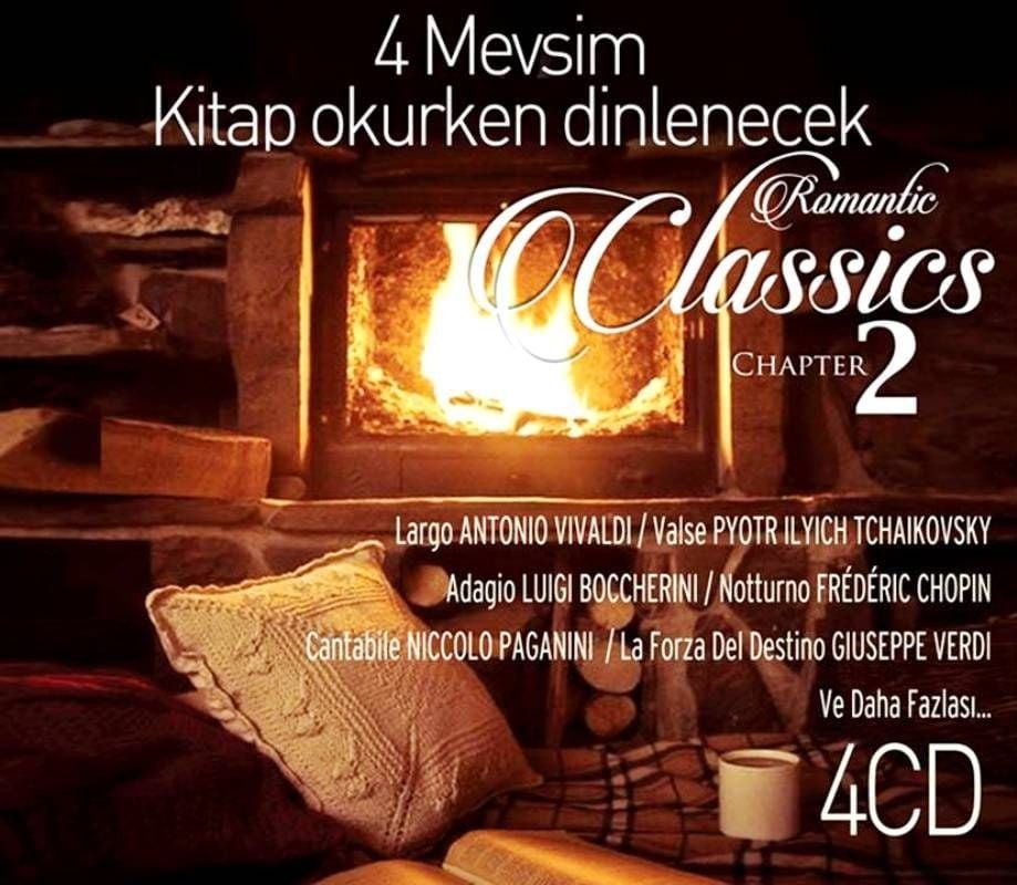 4 MEVSİM KİTAP OKURKEN DİNLENECEK ROMANTİK KLASİKLER - 2 (4 CD)