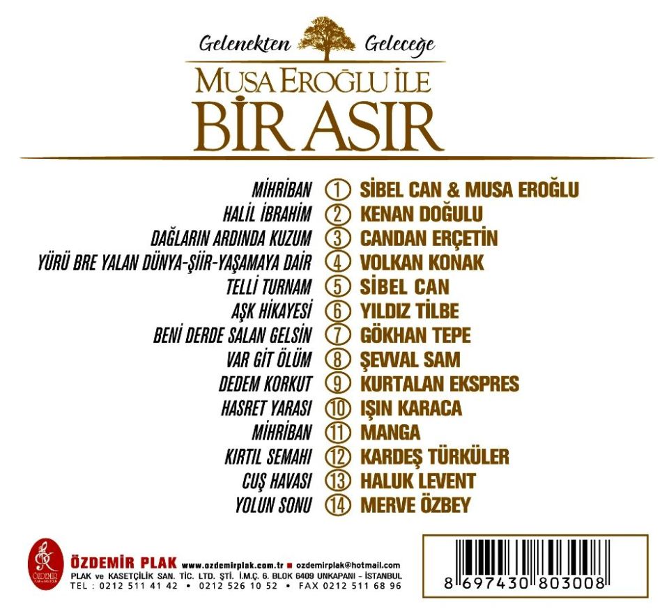 MUSA EROĞLU İLE BİR ASIR – VARIOUS-ÇEŞİTLİ SANATÇILAR