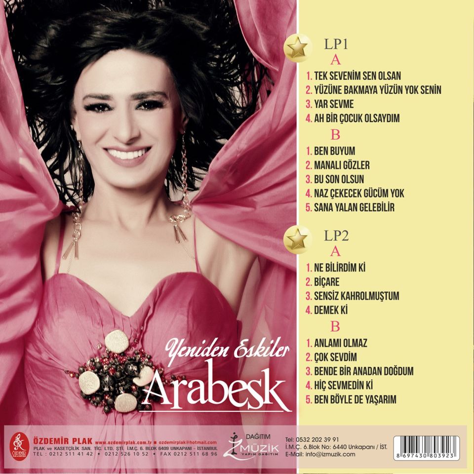 YILDIZ TİLBE - ARABESK (2 LP)