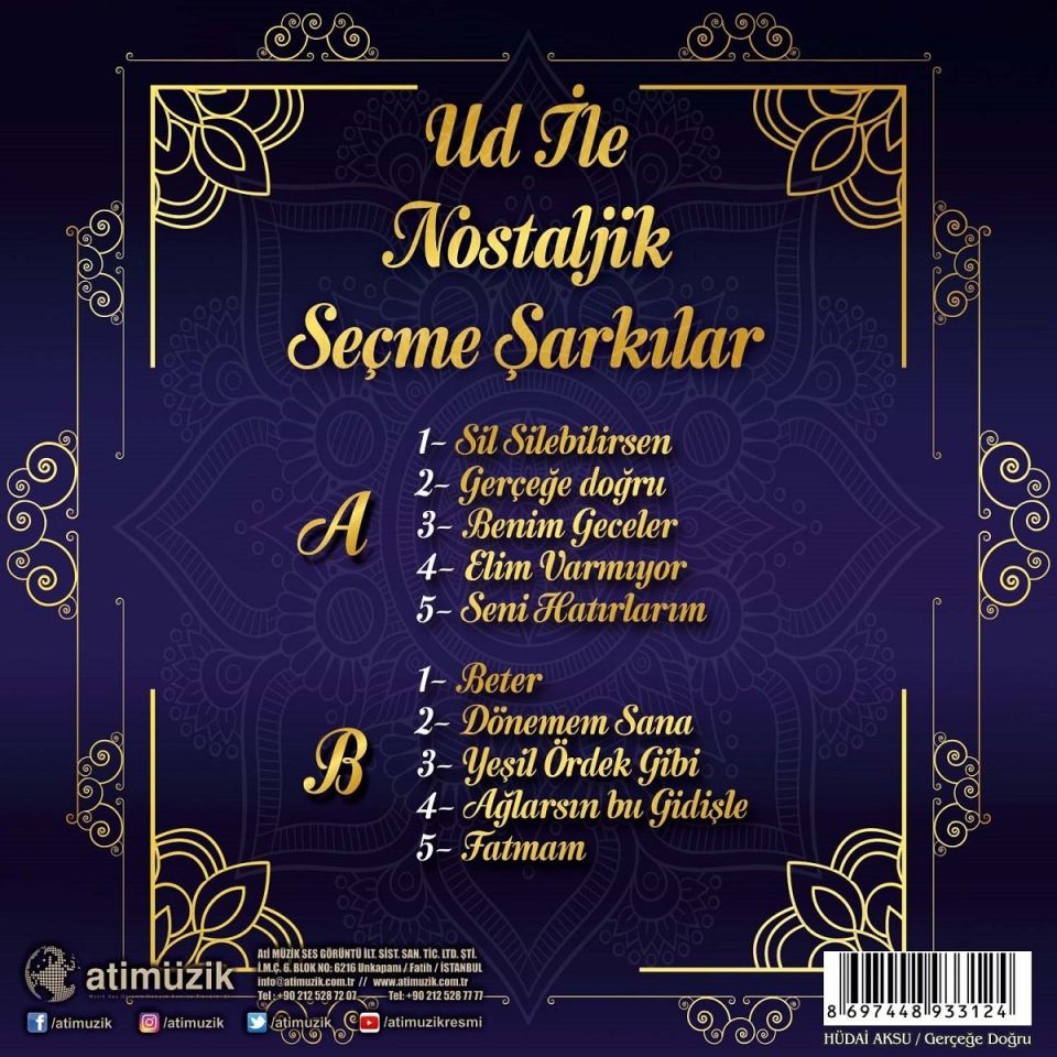 UD İLE NOSTALJİK SEÇME ŞARKILAR - HÜDAİ AKSU (LP)