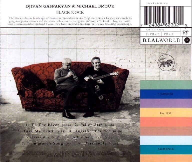DJIVAN GASPARYAN & MICHAEL BROOK - BLACK ROCK (CD) 1998)