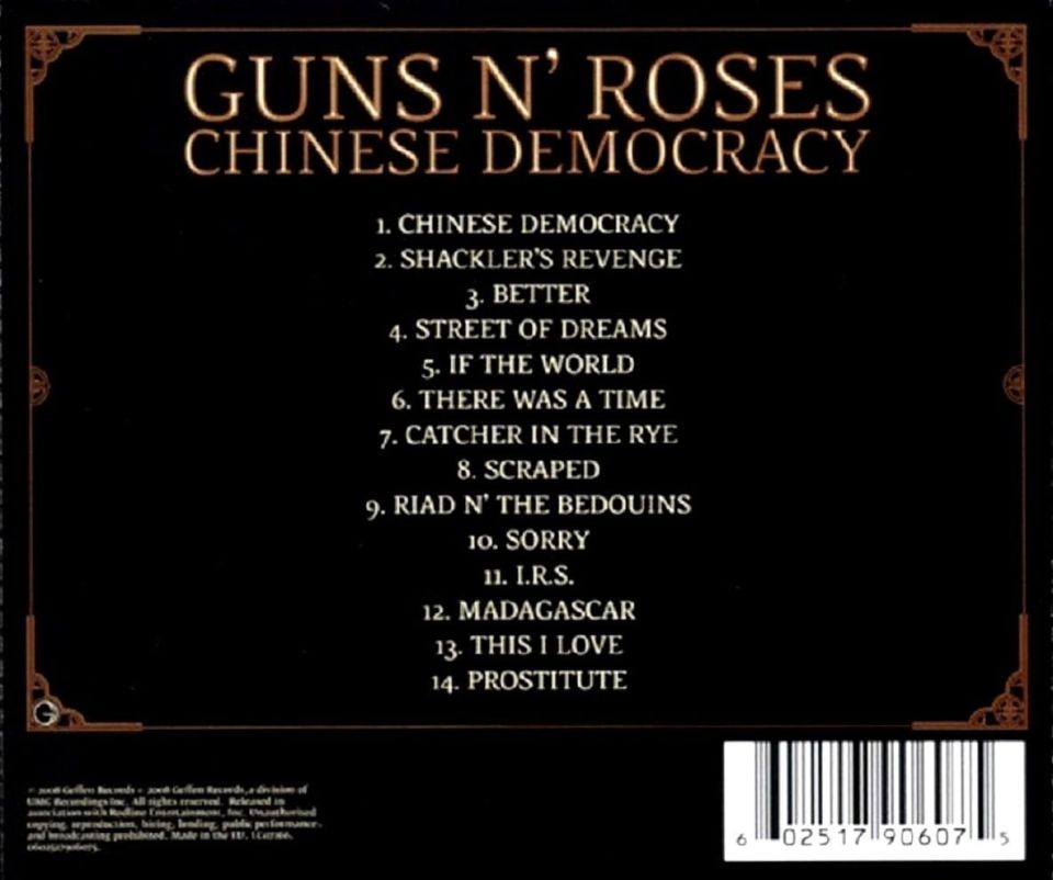 GUNS N' ROSES - CHINESE DEMOCRACY (CD)