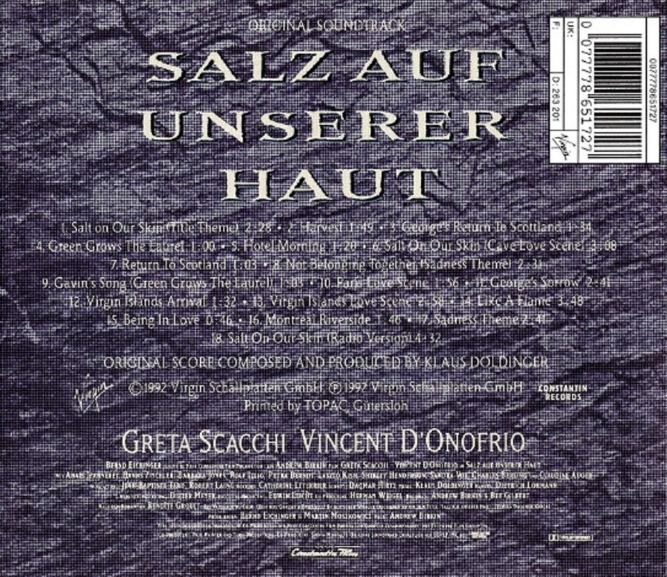 SALZ UNSERER HAUT (SALT ON OUR SKIN) - SOUNDTRACK (CD)