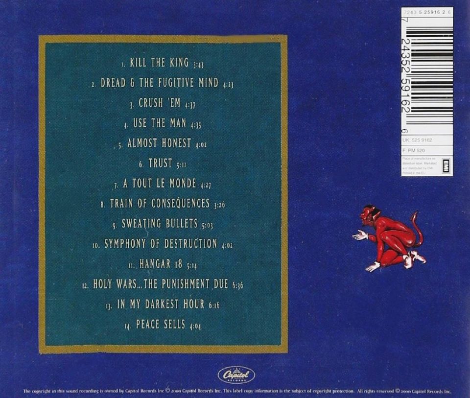 MEGADETH - CAPITOL PUNISHMENT (CD) (2000)