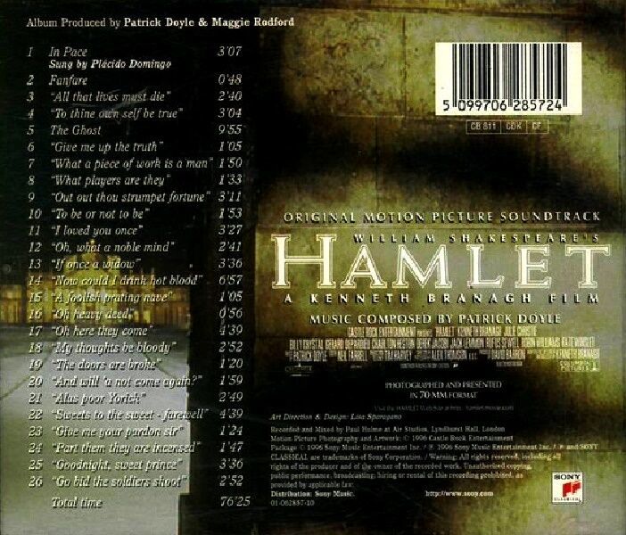 HAMLET - SOUNDTRACK (CD) (1996)