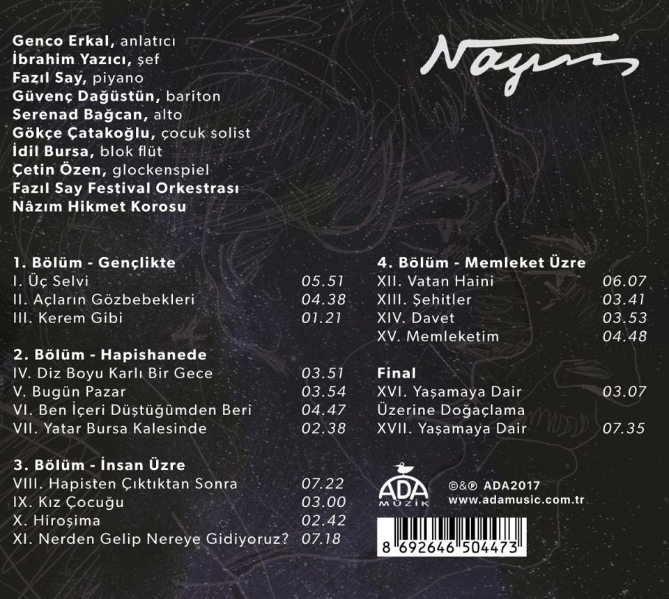 FAZIL SAY - NAZIM ORATORYOSU (CD)
