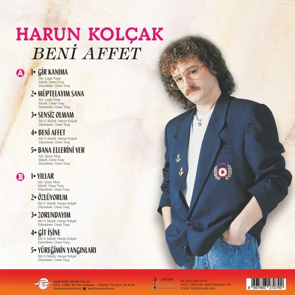HARUN KOLÇAK - BENİ AFFET (LP) (LIMITED TRANSPARAN BUZ RENGİ)