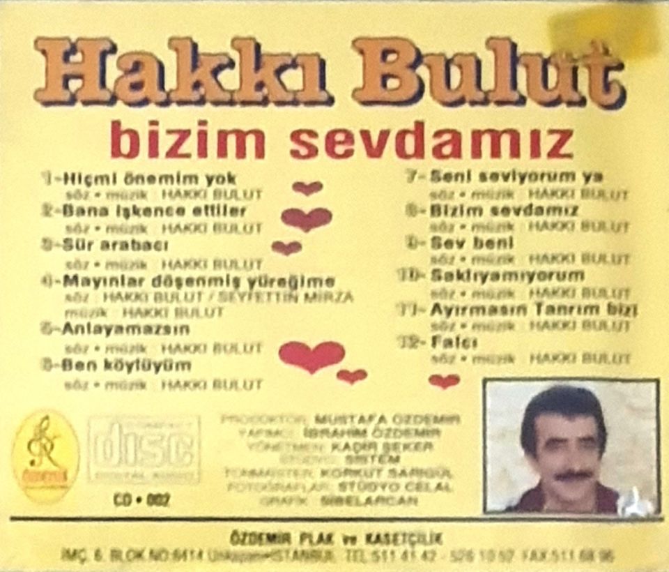 HAKKI BULUT - BİZİM SEVDAMIZ (CD) (1993)
