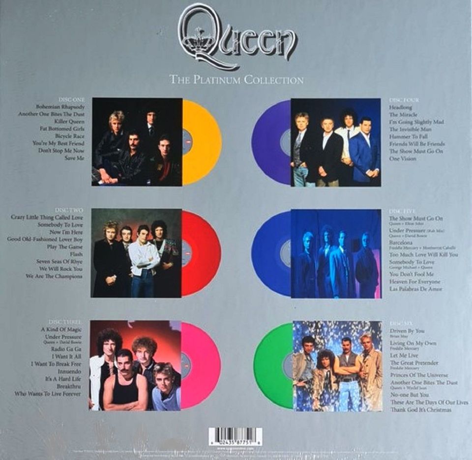 QUEEN - PLATINUM COLLECTION (COLOUR) (LIMITED)  (6 LP)