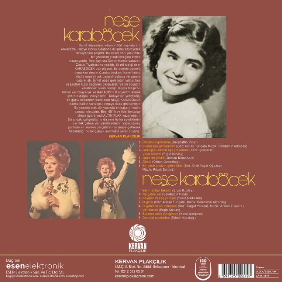 NEŞE KARABÖCEK - ÜMİDİNİ KİRPİKLERİNE (LP)