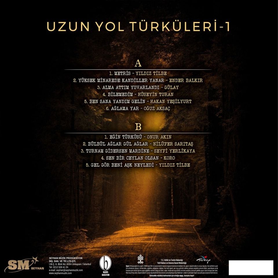 UZUN YOL TÜRKÜLERİ - UZUNYOL TÜRKÜLERİ-1 (LP)