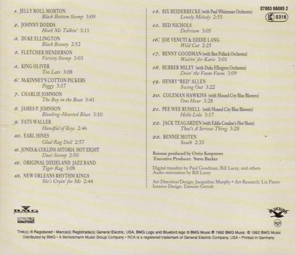VARIOUS - JAZZ THE FIRST HALF-CENTURY THE 20'S-60'S (5 CD) (1992)