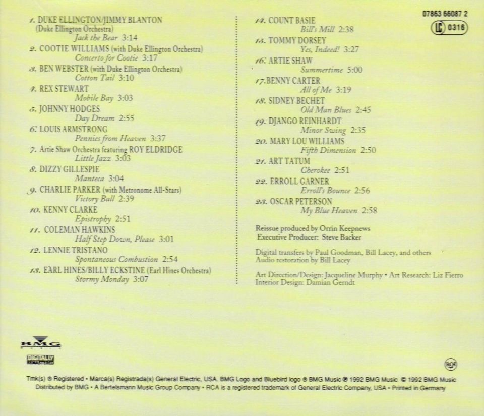 VARIOUS - JAZZ THE FIRST HALF-CENTURY THE 20'S-60'S (5 CD) (1992)