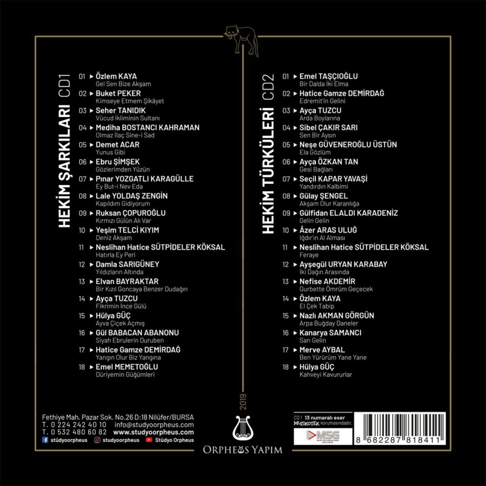 HEKİMLER SÖYLÜYOR - KADIN HEKİM SANATÇILAR (2 CD)