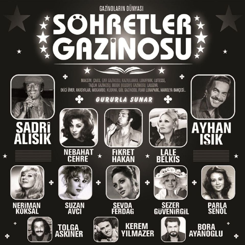 ŞÖHRETLER GAZİNOSU - ÇEŞİTLİ SANATÇILAR (LP)
