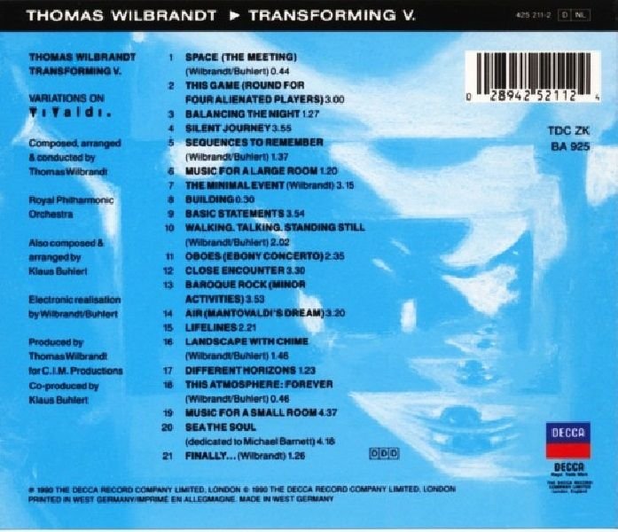 THOMAS WILBRANDT - TRANSFORMING V. (CD) (1990)