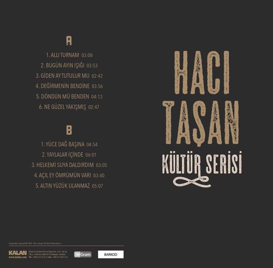 HACI TAŞAN - KÜLTÜR SERİSİ (LP)