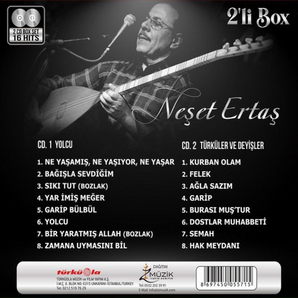 NEŞET ERTAŞ - YOLCU &  TÜRKÜLER VE DEYİŞLER (2 Lİ BOX) (2 CD)