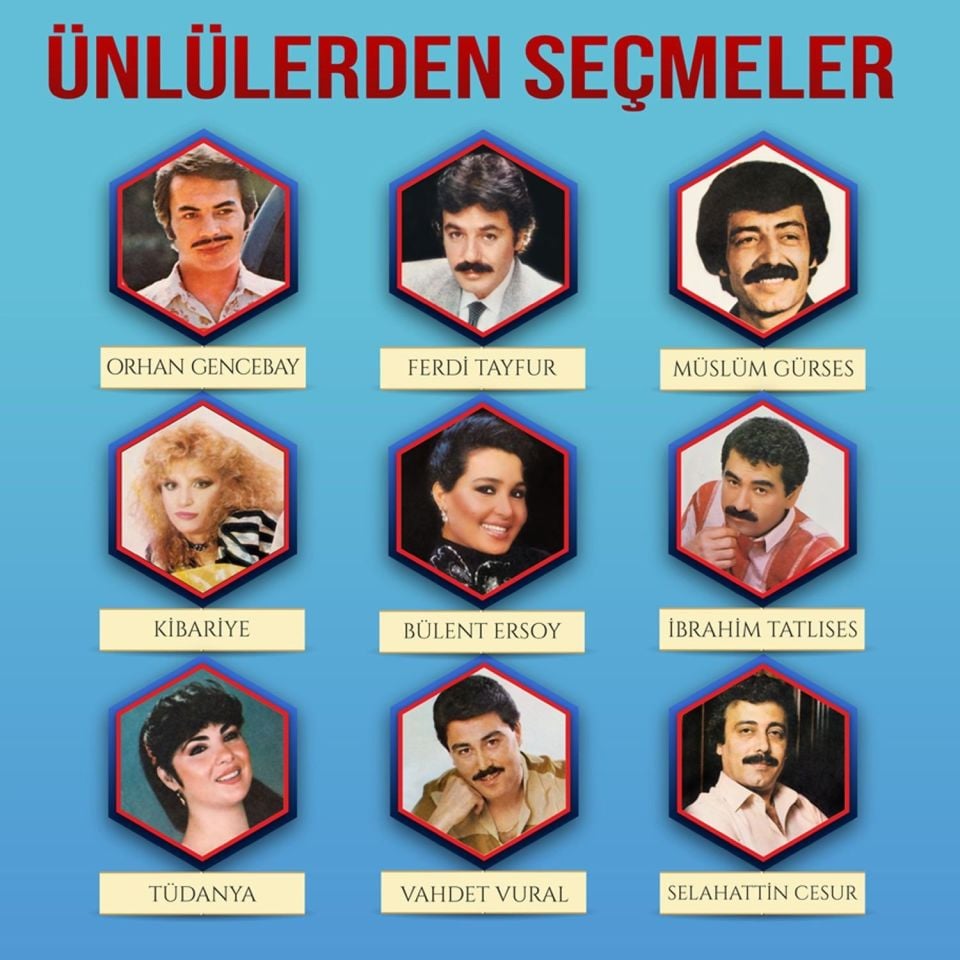 ÜNLÜLERDEN SEÇMELER - ÇEŞİTLİ SANATÇILAR (LP)