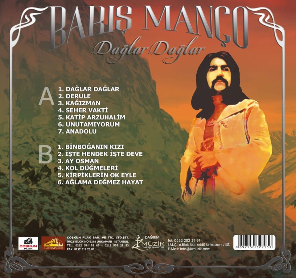 BARIŞ MANÇO - DAĞLAR DAĞLAR (LP)