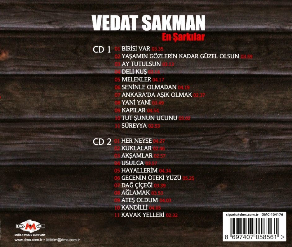 VEDAT SAKMAN - EN ŞARKILAR (2 CD)
