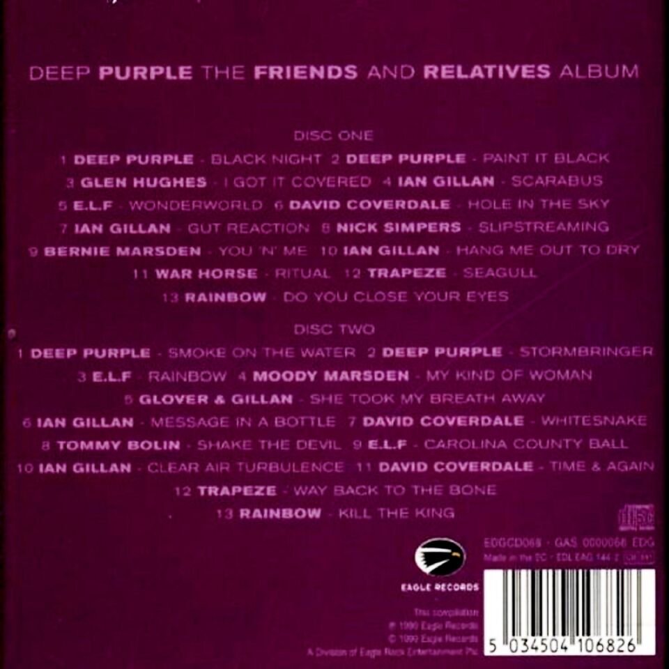 DEEP PURPLE - THE FRIENDS AND RELATIVES ALBUM (2 CD) (1999)
