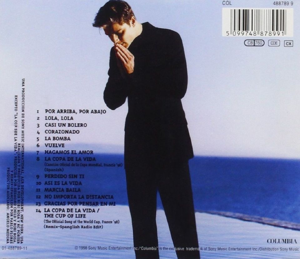 RICKY MARTIN - VUELVE (CD) (1998)