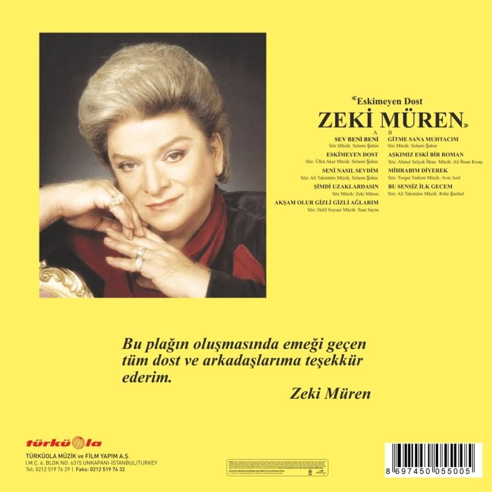 ZEKİ MÜREN - ESKİMEYEN DOST (LP)