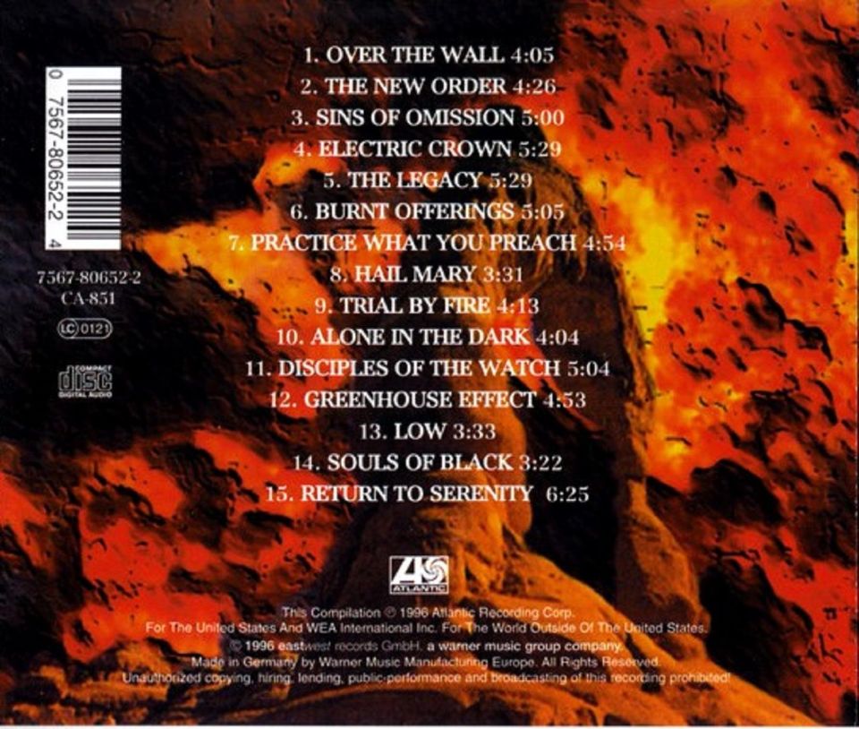 TESTAMENT - THE BEST OF TESTAMENT (CD) (1996)