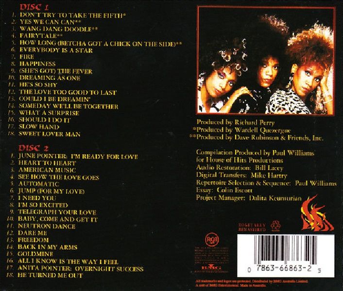 THE POINTER SISTERS - THE VERY BEST OF THE POINTER SISTERS (2 CD) (1997)