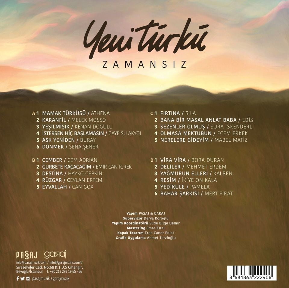 YENİ TÜRKÜ - ZAMANSIZ (2 LP)