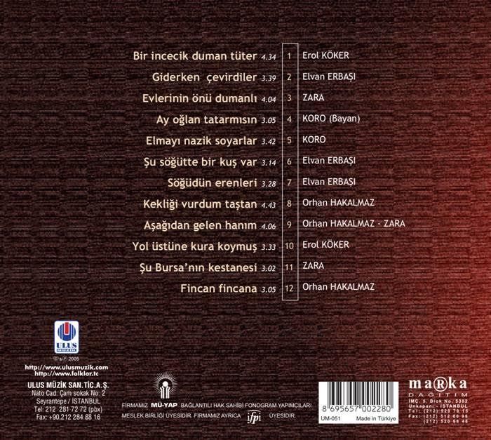 TÜRKÜLERLE TÜRKİYE (TÜRKİYE WITH FOLK SONGS) - 11 BİLECİK