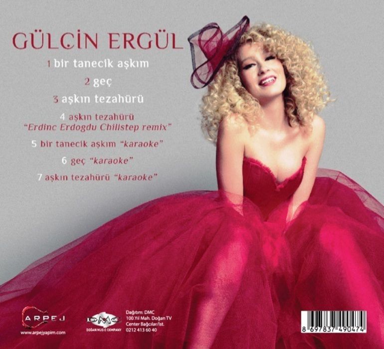 GÜLÇİN ERGÜL - BİR TANECİK AŞKIM (MAXI SINGLE CD) (2015)