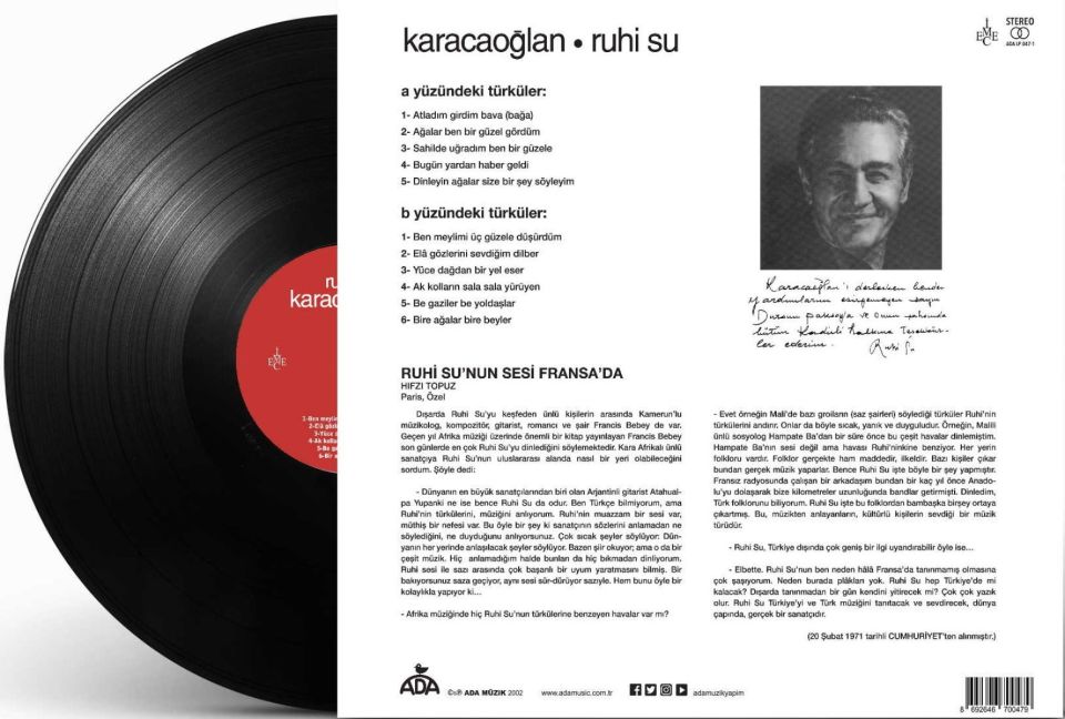 RUHİ SU - KARACAOĞLAN (LP)