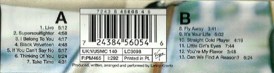 LENNY KRAVITZ - 5 (MC)