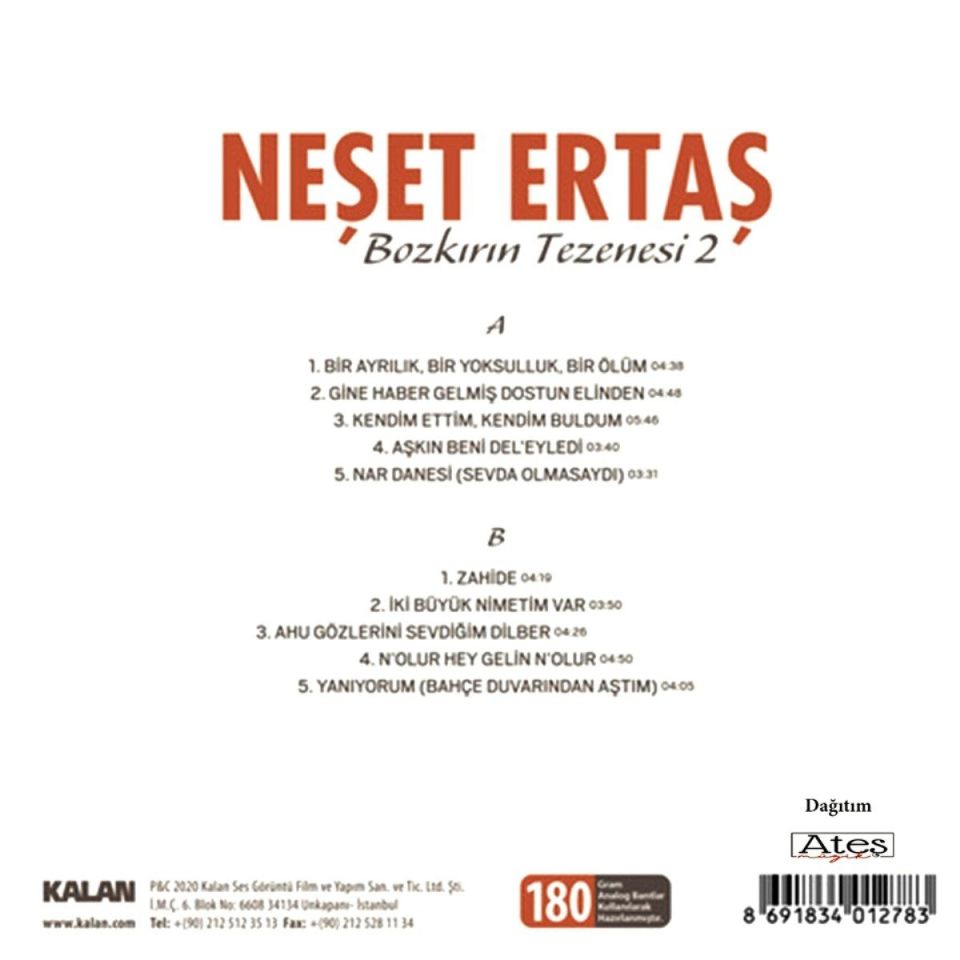NEŞET ERTAŞ - BOZKIRIN TEZENESİ 2 (LP)