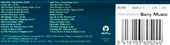 HERCULES - SOUNDTRACK (MC) (1997)