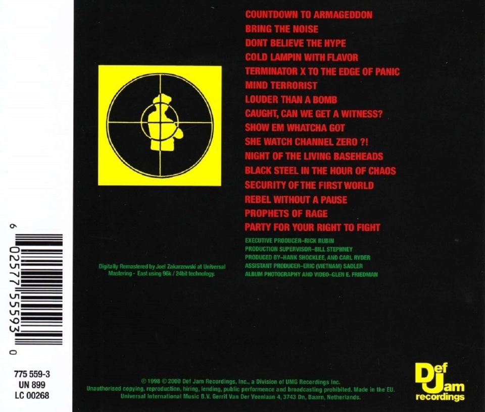 PUBLIC ENEMY - IT TAKES A NATION OF MILLIONS TO HOLD US BACK (CD)