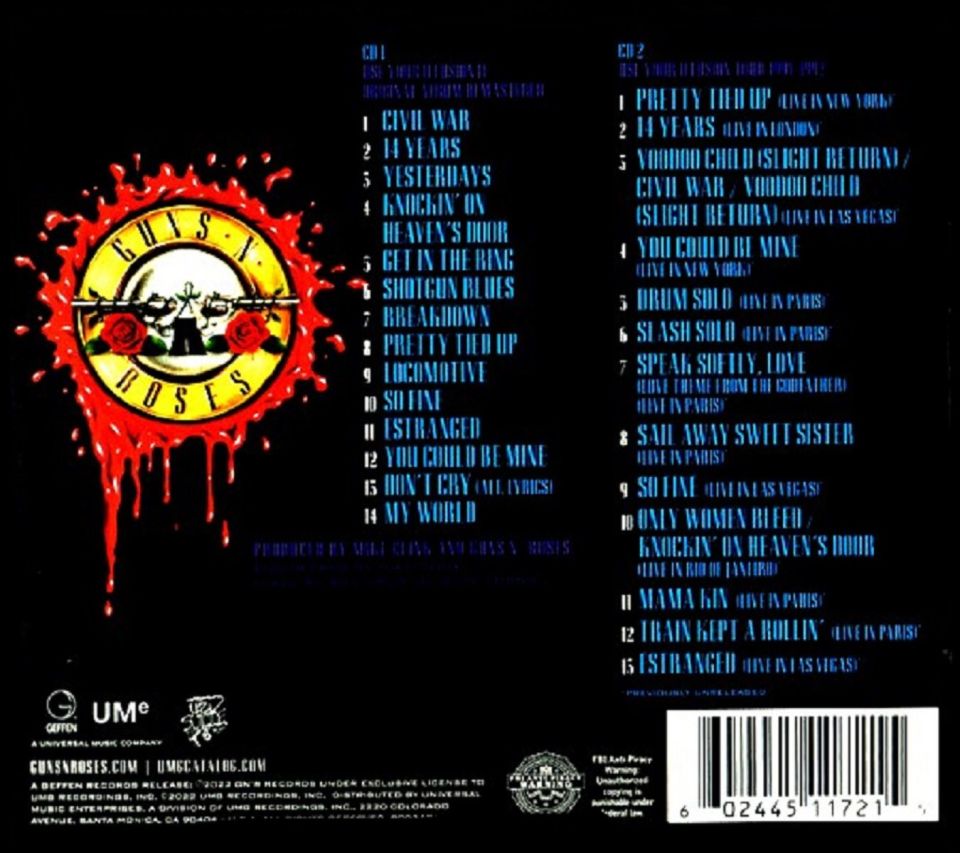 GUNS N' ROSES	USE YOUR ILLUSION II (DELUXE) (2 CD)