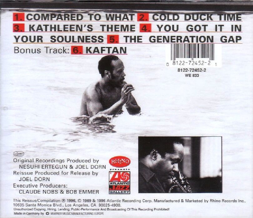 LES McCANN & EDDIE HARRIS - SWISS MOVEMENT : MONTREUX (CD) (1996)