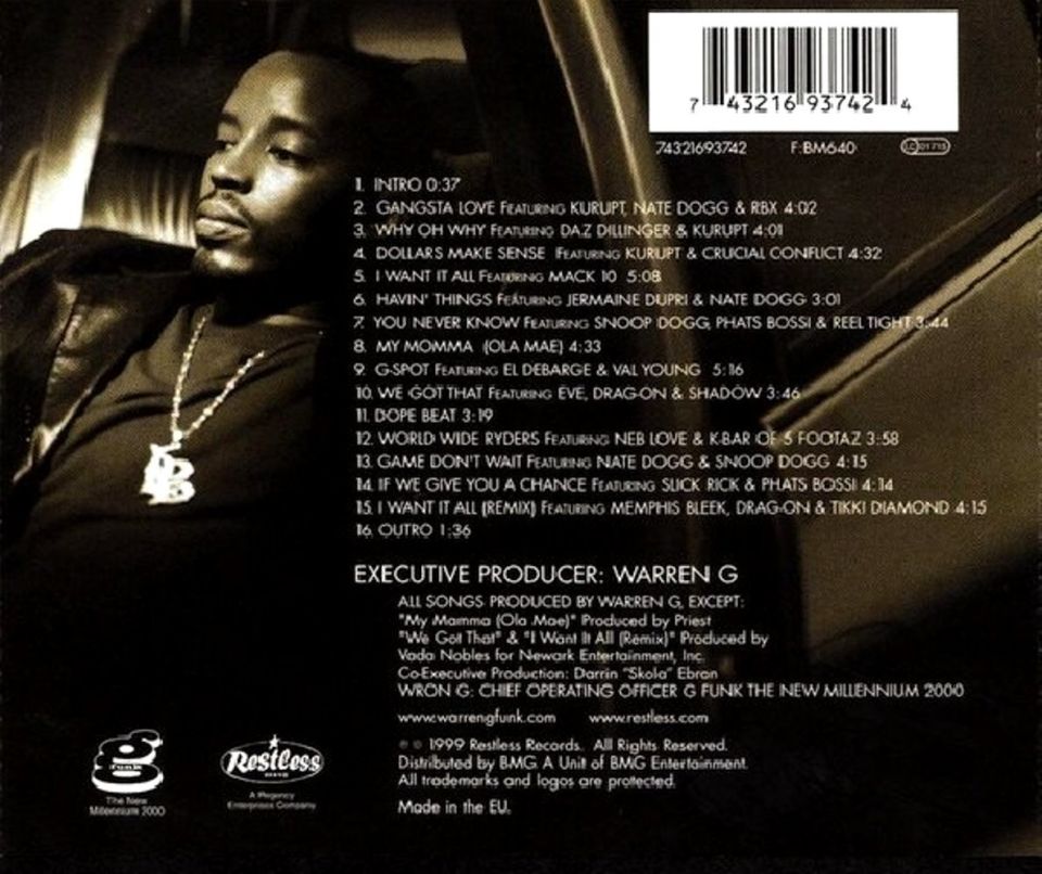 WARREN G - I WANT IT ALL (CD) (1999)