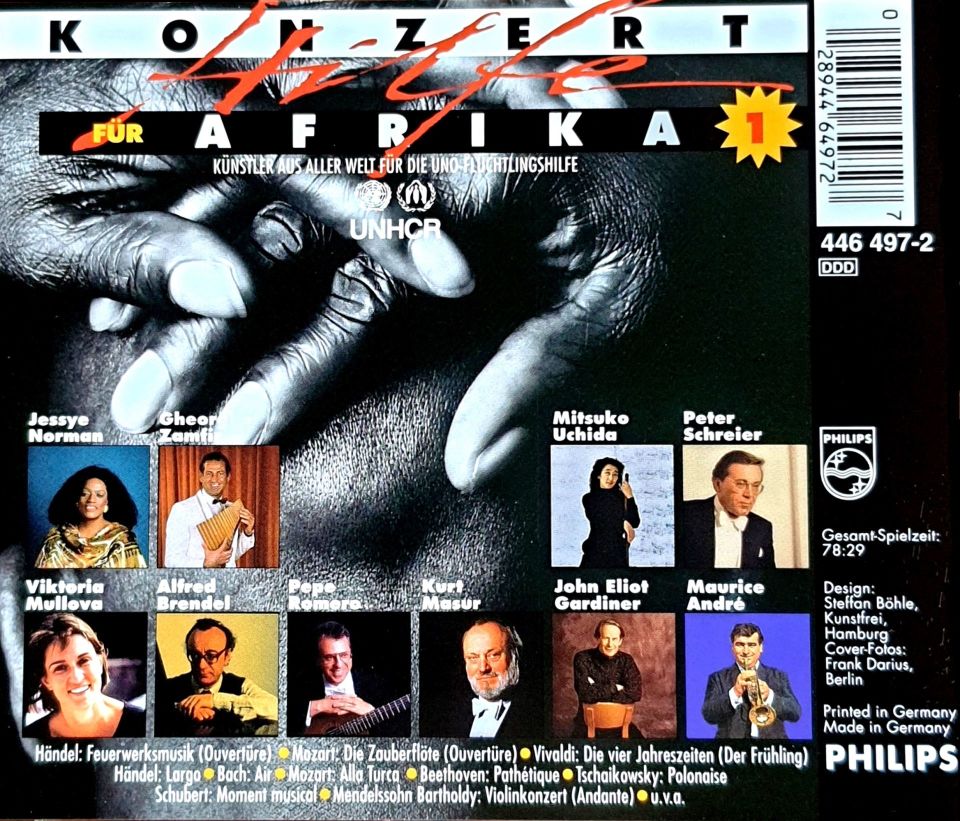 KONZERT FÜR AFRIKA - VARIOUS ARTISTS (CD) (1991)