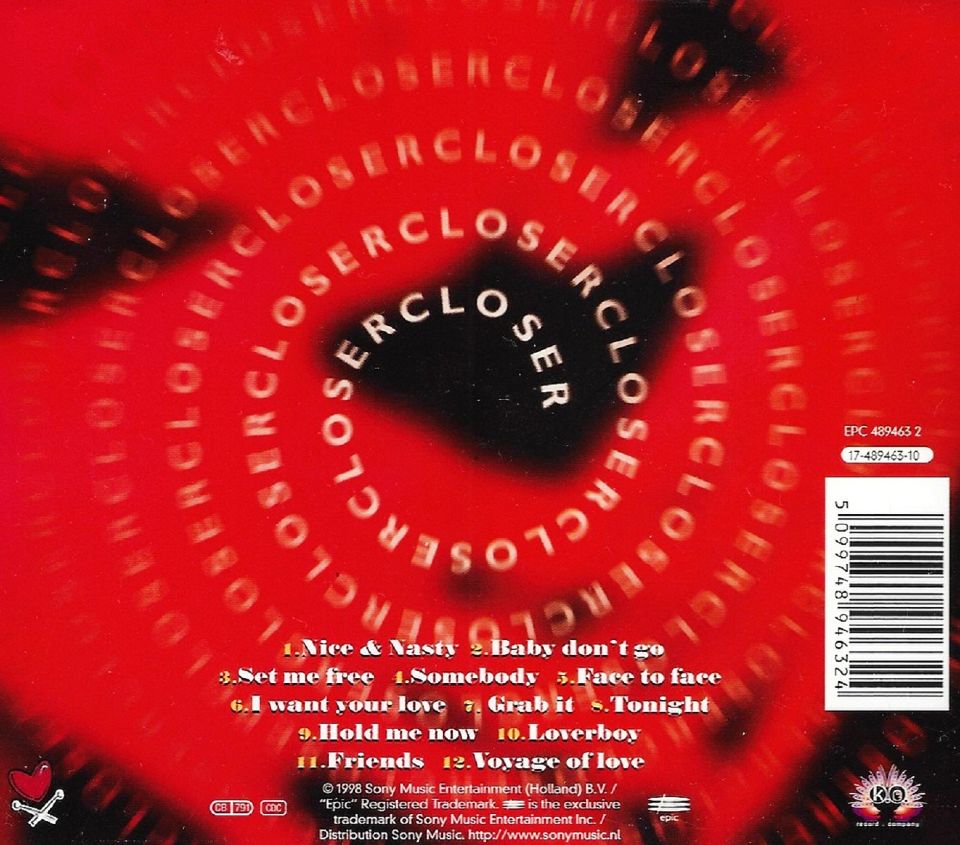 CLOSE II YOU - CLOSER (CD) (1998)