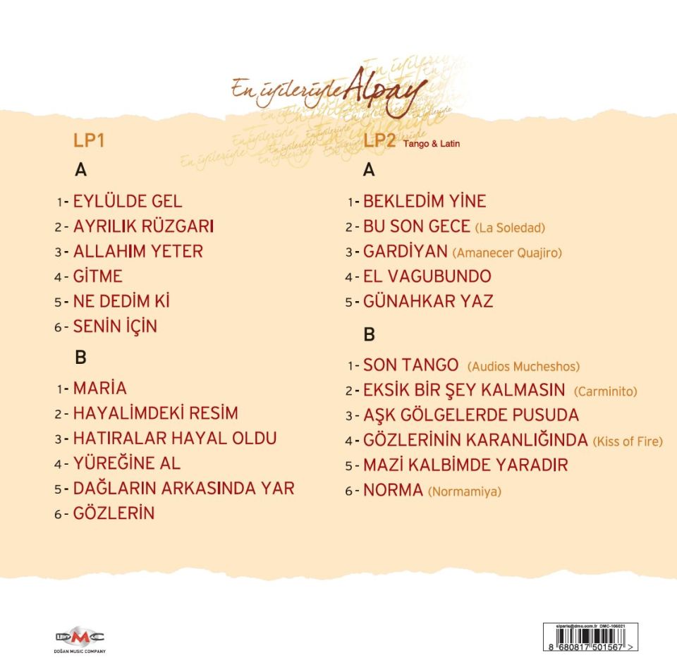 ALPAY - EN İYİLERİYLE (2 LP)