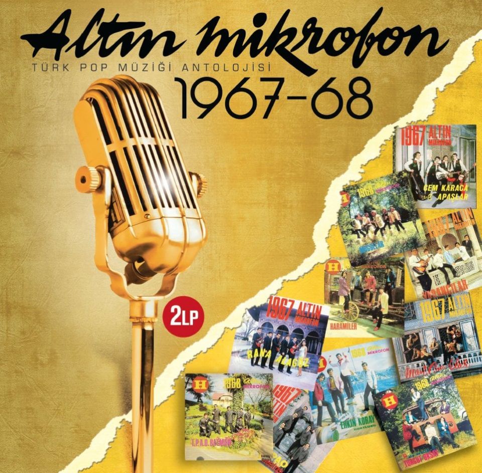 ALTIN MİKROFON 1967-68 - TÜRK POP MÜZİĞİ ANTOLOJİSİ (2 LP)