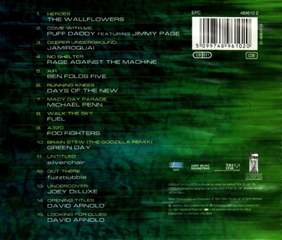 GODZILLA THE ALBUM - SOUNDTRACK (CD)(1998)